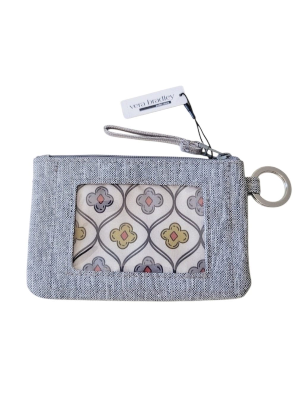 🆕️ Vera Bradley Outlet Zip ID Case in Medium Heathered Grey
